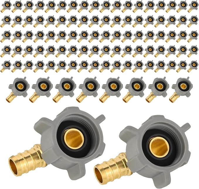 EFIELD 1/2 Inch Pex X 7/8 Inch Toilet Ballcock Swivel Elbow Adapter, Brass by EFIELDPEXTUBING
