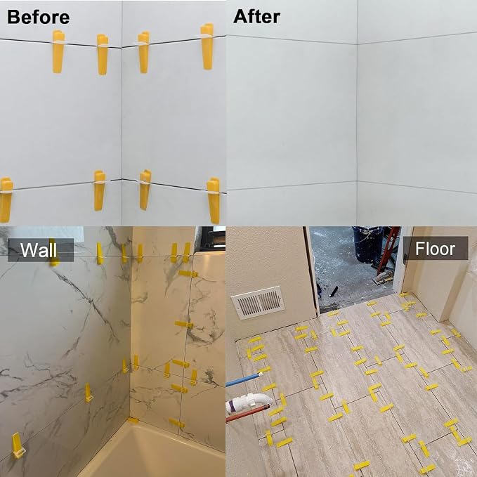Tile Leveling System Clips 1/8" Tile Leveler Clips 1/8 tile spacer 3.0mm tile - Image 6