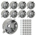 Round Outdoor Electrical Box, Five 0.5”Hole Round Junction Box, 9 Pack | by XGGYA