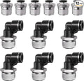 1/2 Push to Connect Fittings npt Thread to 1/4 Air Line quick | Pneumatic by Unknown