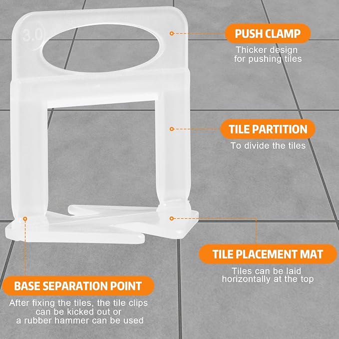 DGSL 4500 Pcs Tile Spacers1/8 Inch, Tile Leveling System - Image 5