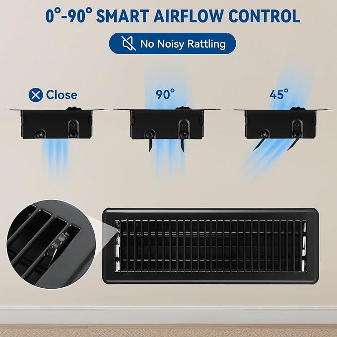4" x 14" Floor Register Vent Covers 2-Pack - Image 5