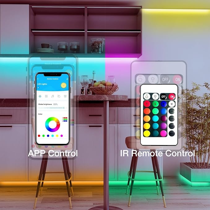 DAYBETTER LED Strip Lights 300ft RGB Music Sync Smart App Control | Indoor - Image 5