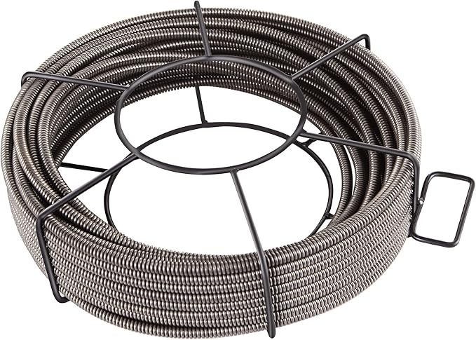 VEVOR Drain Cleaning Cable 50ft x 1/2 inch Solid Core Cable Sewer Cable - Image 10