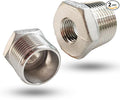3/4" NPT Male to 1/4" NPT Female Reducer Bushing, 304 Stainless Steel Pipe Hex by Unknown