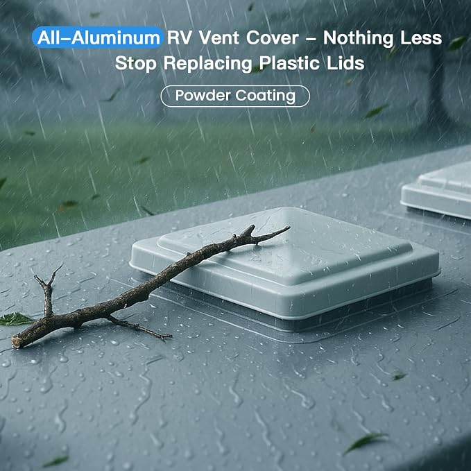 Safoner Aluminum RV Roof Vent Cover Replacement 14x14 In-Camper Accessories - Image 2