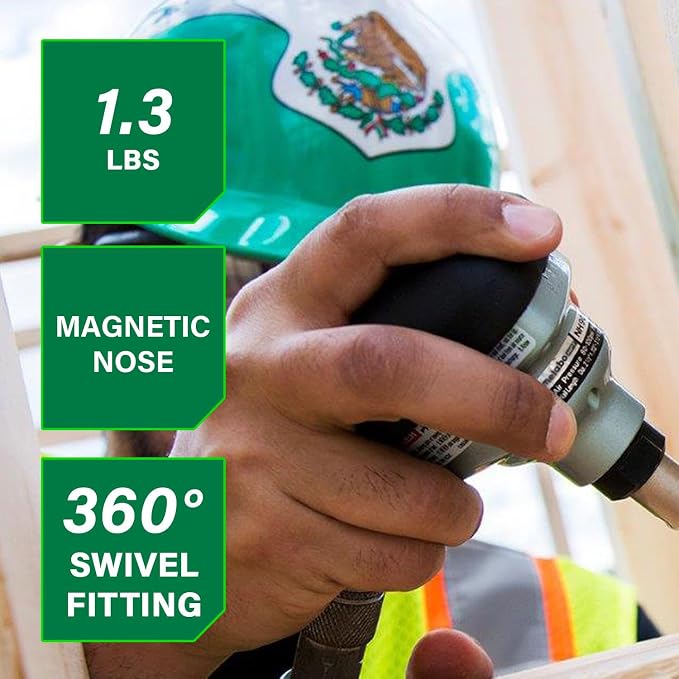 Metabo HPT Palm Nailer, Magnetic Nose 360° Swivel, Joist Hangers, NH90AB | - Image 2