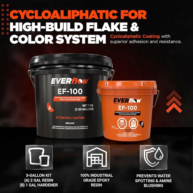 Epoxy Resin Floor Kit, 3 Gal | Garage floor epoxy kit. 100% solids, - Image 3