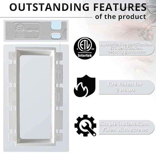 4-Gang Nonmetallic Outlet Box Extender, ETL Listed, 1 Pack | ETL Listed - Image 3