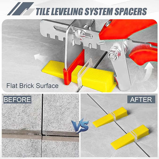 Storystore 400pcs Tile Leveling System Clips 1/8 Inch Tile Spacers | Tile - Image 4