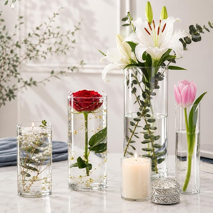 60pcs Glass Vase Cylinder Vases - Image 4