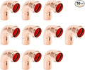 Copper Press Fittings 90 degree Street Elbow 3/4" FTG x P 10 Pack | Zero Lead by CherboHome