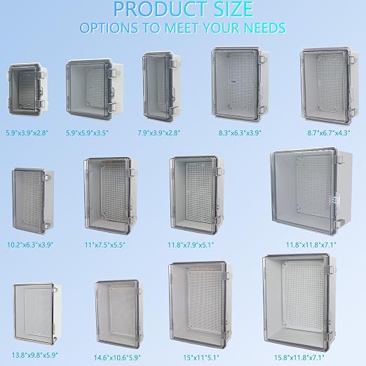 Junction Box, Outdoor Electrical Boxes Waterproof IP67 ABS Plastic Project Box - Image 5