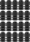 XHF 20 Pcs 1/4 Inch IP68 Strain Relief Nylon Cord Grip NPT Cable Glands by XHF
