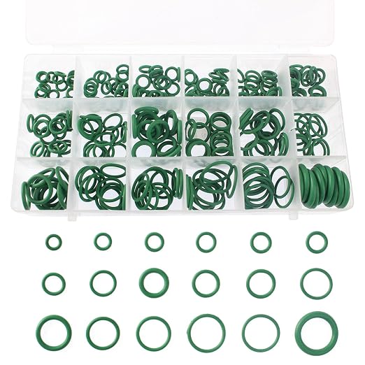 18 Size 270 Pcs O Rings Assortment Kit Green Nitrile Rubber Gasket | Sealing by Yetaida