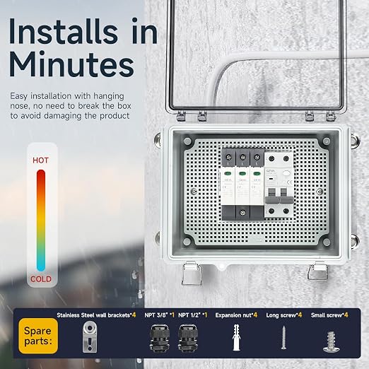 Junction Box Outdoor Electrical Boxes IP67 Waterproof Plastic Enclosure | - Image 6