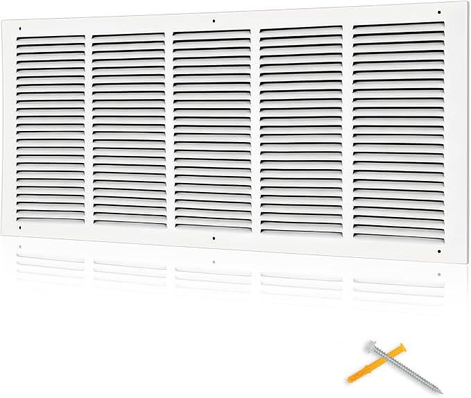 Fancat 30x12 Duct Opening | Steel Return Air Grille | Vent Cover Grill by SmarterAirBetterLiving
