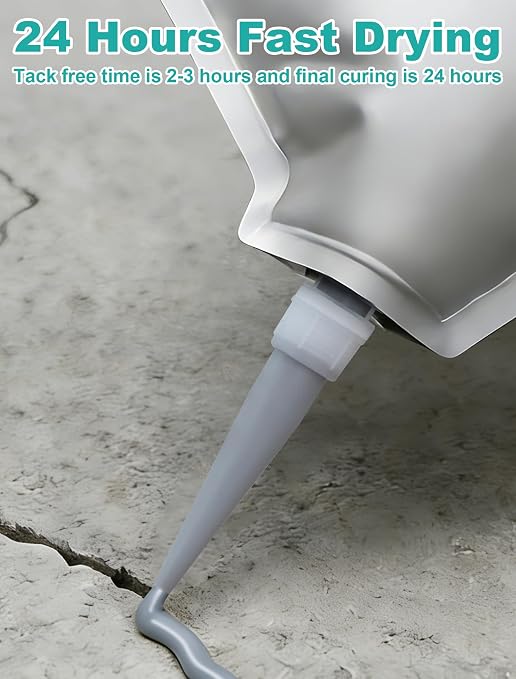 E-SDS Cement Crack Filler Self-Leveling, 2.2LB Concrete Repair Sealant | High - Image 2