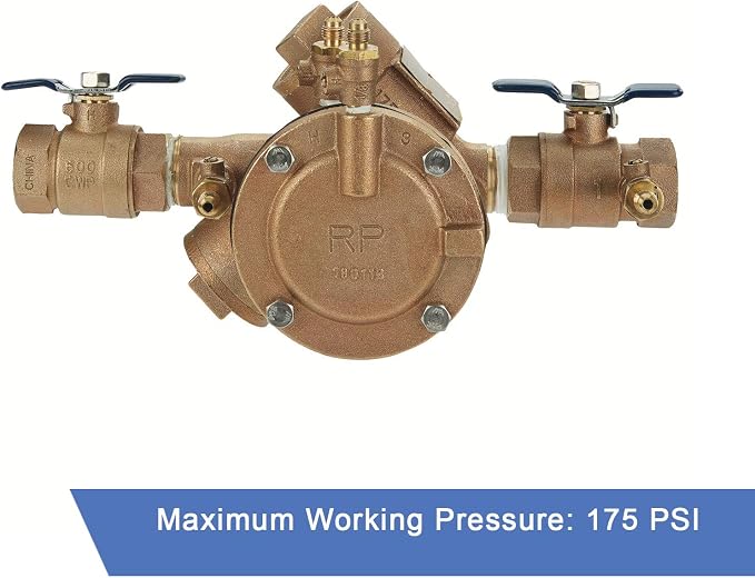 Febco 825EBV Backflow Preventer Reduced Pressure Zone Assembly, Quarter Turn - Image 6