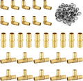 100 Pack Foskan 1/2 Inch PEX Barb Crimp Fittings Set | 10 Pieces Each:Elbow by Unknown