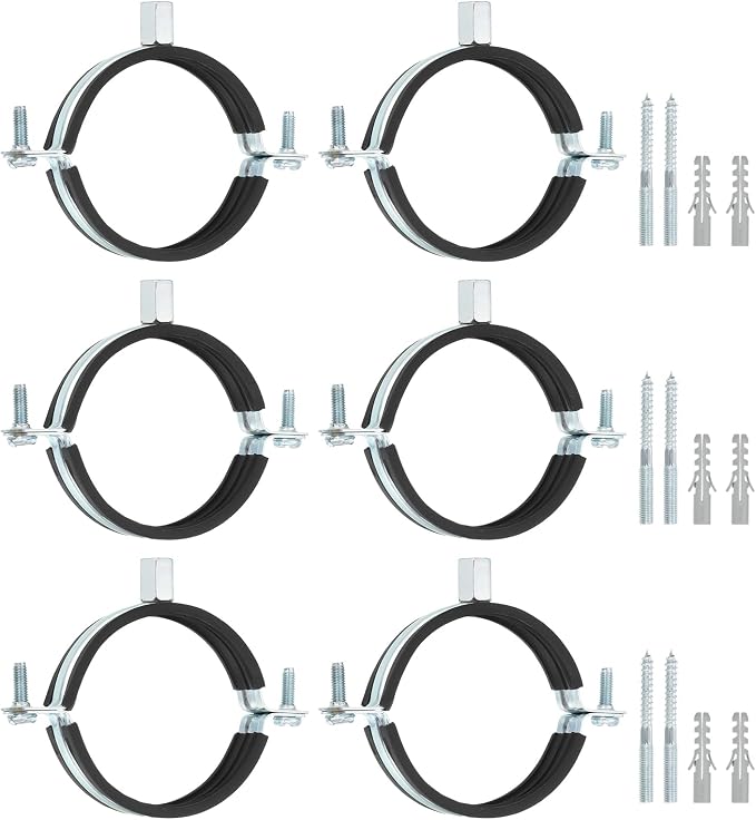 uxcell 10 Pcs Adjustable Pipe Bracket Clamp by uxcell