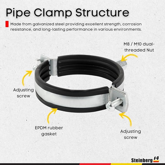 1pcs, Duct Clamp 3.15 inch Bracket - Image 3