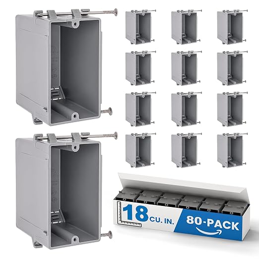 1-Gang New Work Outlet Juction Box by OhLectric