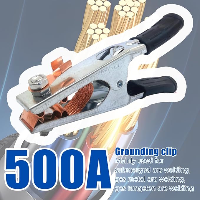 BELOMI Car Welding Ground Clamp, 500A Electroplated Vehicle Welding Earth Clip - Image 4