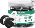 OURU 5/16 Inch Cable Clamps, Rubber Coated Insulated Clamps, 8mm | 304 by OURU