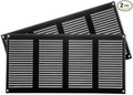 Repa Market 2-Pack Air Vent Cover 16x8 Inch Black Galvanized Steel Louvered by RepaMarket