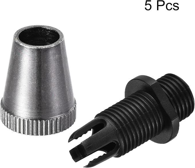 uxcell Cable Glands Strain Relief Cord Connector Grips Metal Black 5Pcs - Image 4