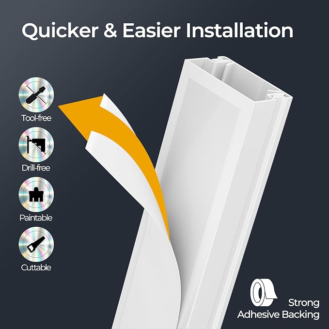 56.7in Cable Hider Cord Hider, Wire Covers - Image 4