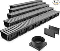 Vodaland - 4 Inch Easy 2 Premium Trench Drain Channel - Galvanized Stamped by Vodaland