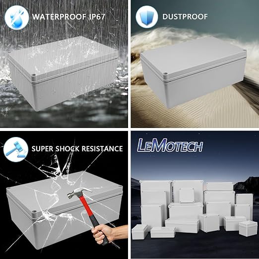 Junction Box IP67 Waterproof Dustproof Electrical Box Project Box DIY Enclosure - Image 8