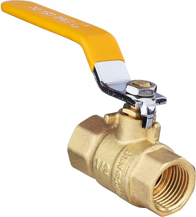 EFIELD 3/4-Inch 600 WOG FNPT Full Port Brass Ball Valve | FIP Threaded - Image 4