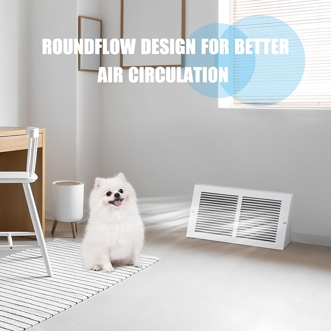 Honeydak 2 Pack Baseboard Register Vent Covers 14" x 6" Duct Opening Size - Image 5