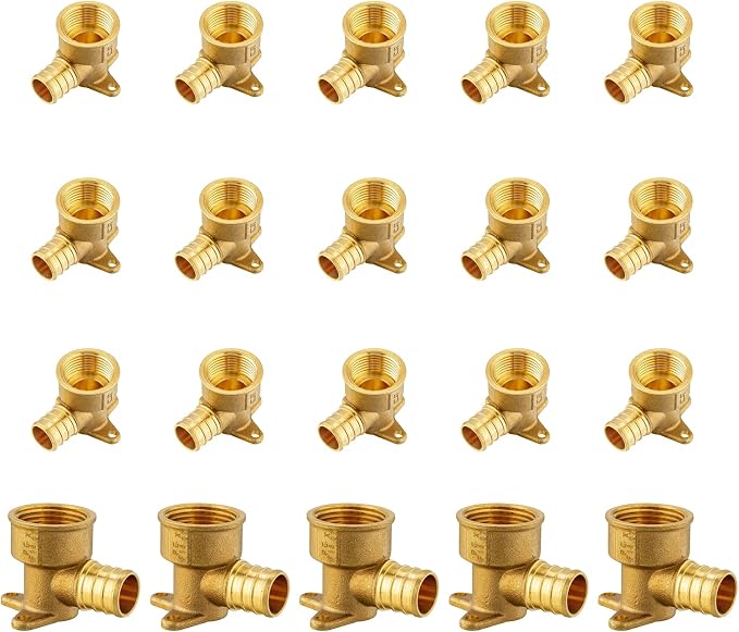 20Pack Seelink PEX Fittings, 3/4" PEX x 3/4" Female NPT Drop Ear Elbow | PEX by Seelink