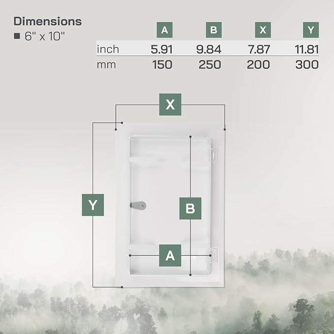 Vent Systems Access Panel for Drywall 6 x 10 Inch - Image 6