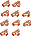 EZ-FLUID 1" Copper Tee, C X C LF Sweat Solder Tee, Pressure Copper Fittings by EZ-FLUIDPlumbingProducts
