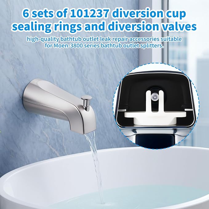 6 Sets 101237 Tub Spout Repair Kit - Image 3
