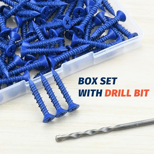 3/16" x 1-1/4" Concrete Screw Anchor, Cement or Stucco - Image 5