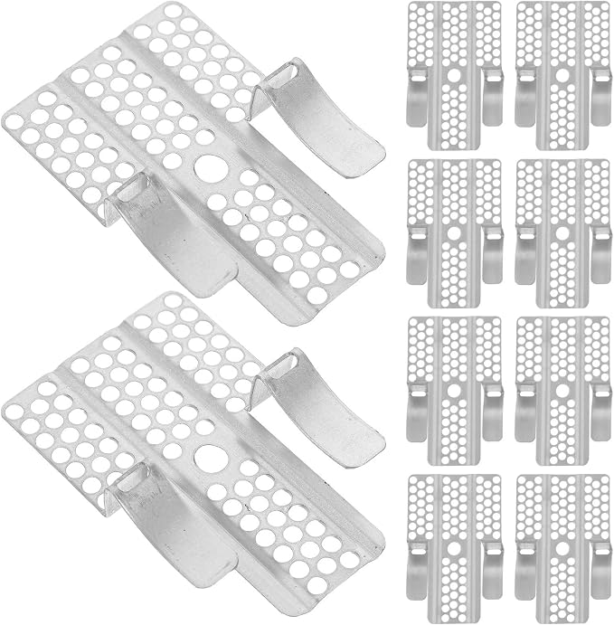 10pcs Drywall Clips for 1/2 and 5/8 Panels Stainless Steel | Silver Finish by NOLITOY