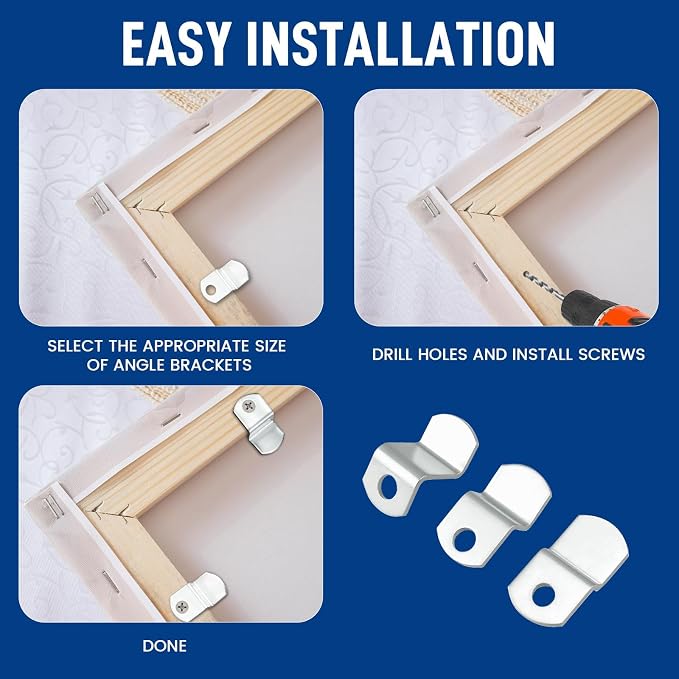 120Pcs 1/2", 1/8" Offset Canvas Clips - Image 6