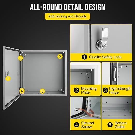 Garvee Outdoor Electrical Box, NEMA 4X Electrical Enclosure Box IP66 Waterproof - Image 4