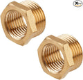 36pcs Brass Reducer Hex Bushing, 1/4 Inch to 1/8 Inch NPT Female Adapter | by lasuroa