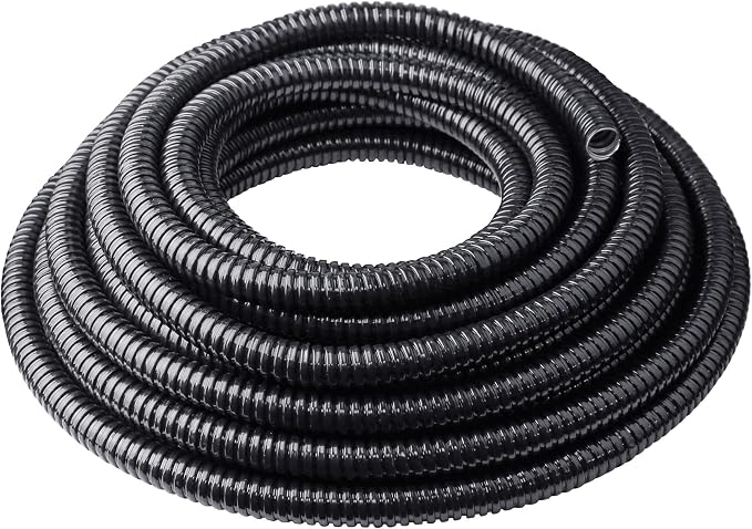 1/2 inch x 50 ft Flexible Electrical Conduit, PVC Coated Liquid-Tight by Qlvily