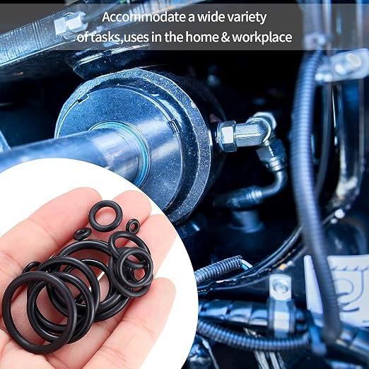 200 Pcs O Ring Assortment Kit, Rubber Washer Orings, Automotive, Air Gas - Image 5