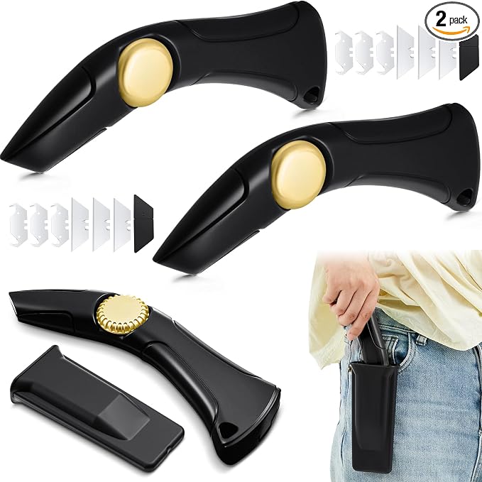 WILLBOND 2 Pack Heavy Duty Fixed Roofing Knife by WILLBOND