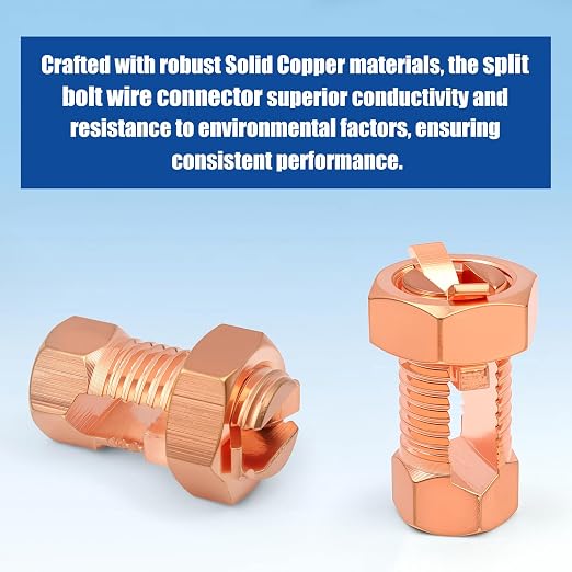 20 Pack Split Bolt Connectors for Electric Fence & Ground Wire, Brass | - Image 6