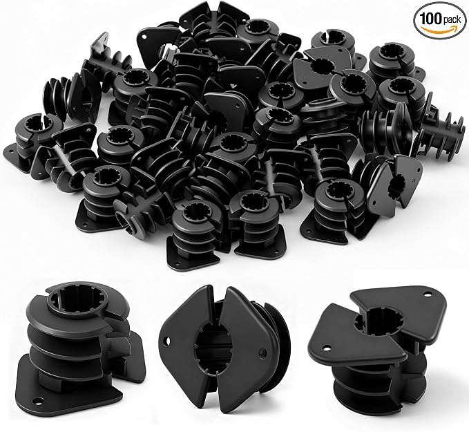 Briwooody 100 Pcs 1/2 Inch Thru Stud Isolation Clamp Durable Pipe Supports by Briwooody